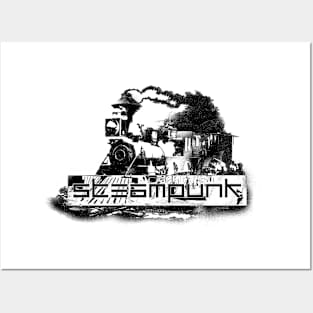 Steampunk - Steam Locomotive Posters and Art